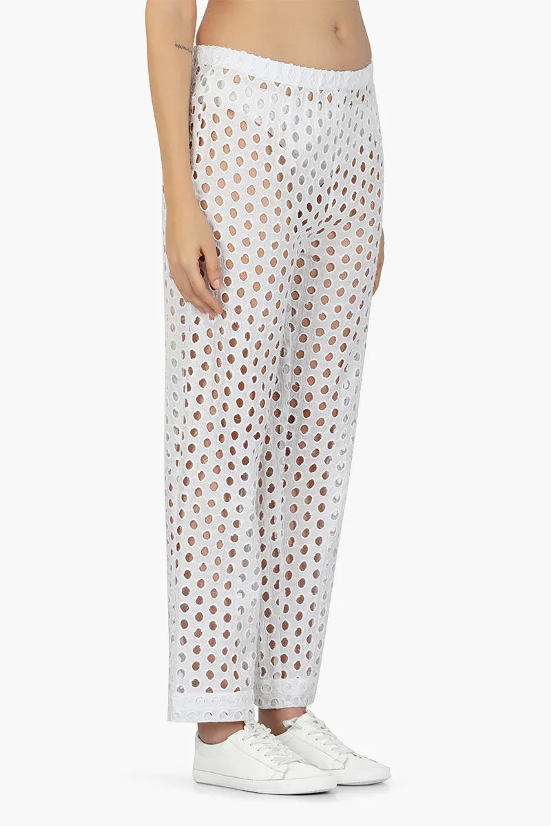 White Loop Pant