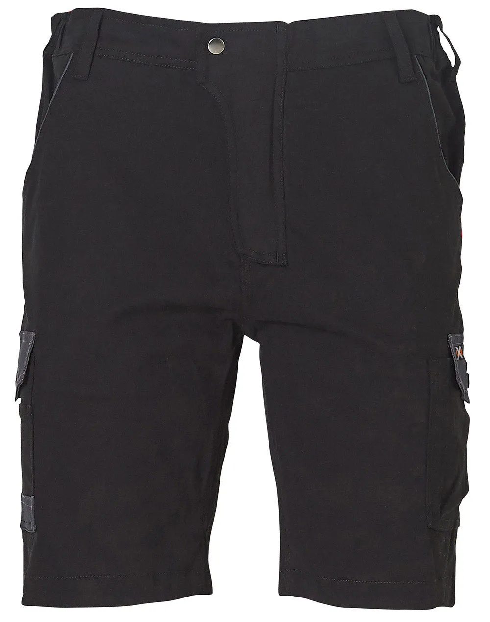 WP23 Men's Stretch Cargo Work Shorts With Design Panel Treatments