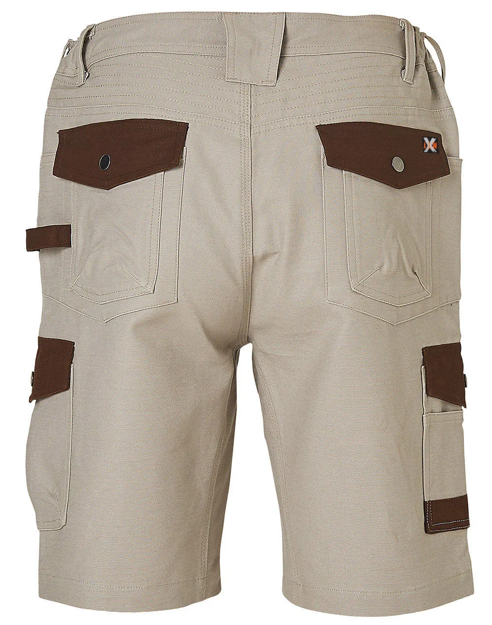 WP23 Men's Stretch Cargo Work Shorts With Design Panel Treatments